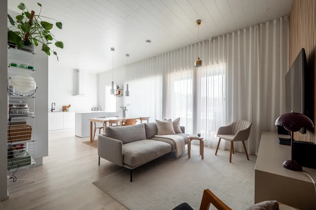 Elutuba - Modern Flat with Terrace in Hiukkavaara, Oulu