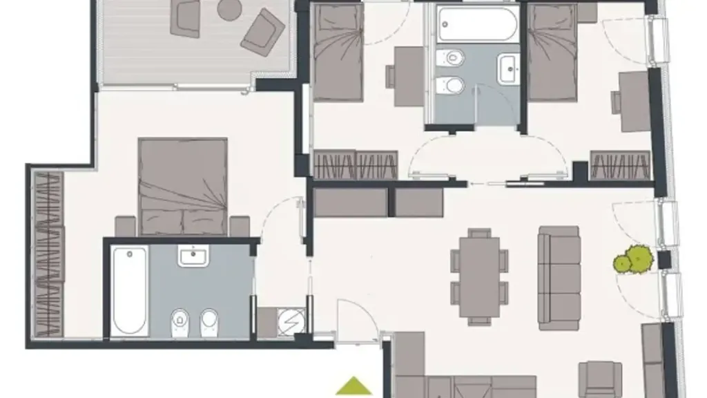 Plaan - Apartment with Terrace in Trento