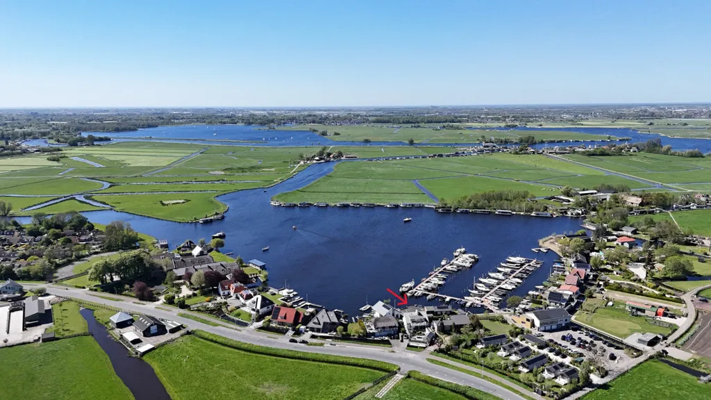 Vista aerea - Waterfront Villa with Steiger in Oud Ade