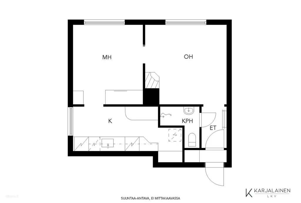 Plan - Modernised Apartment with Views in Nekala, Tampere