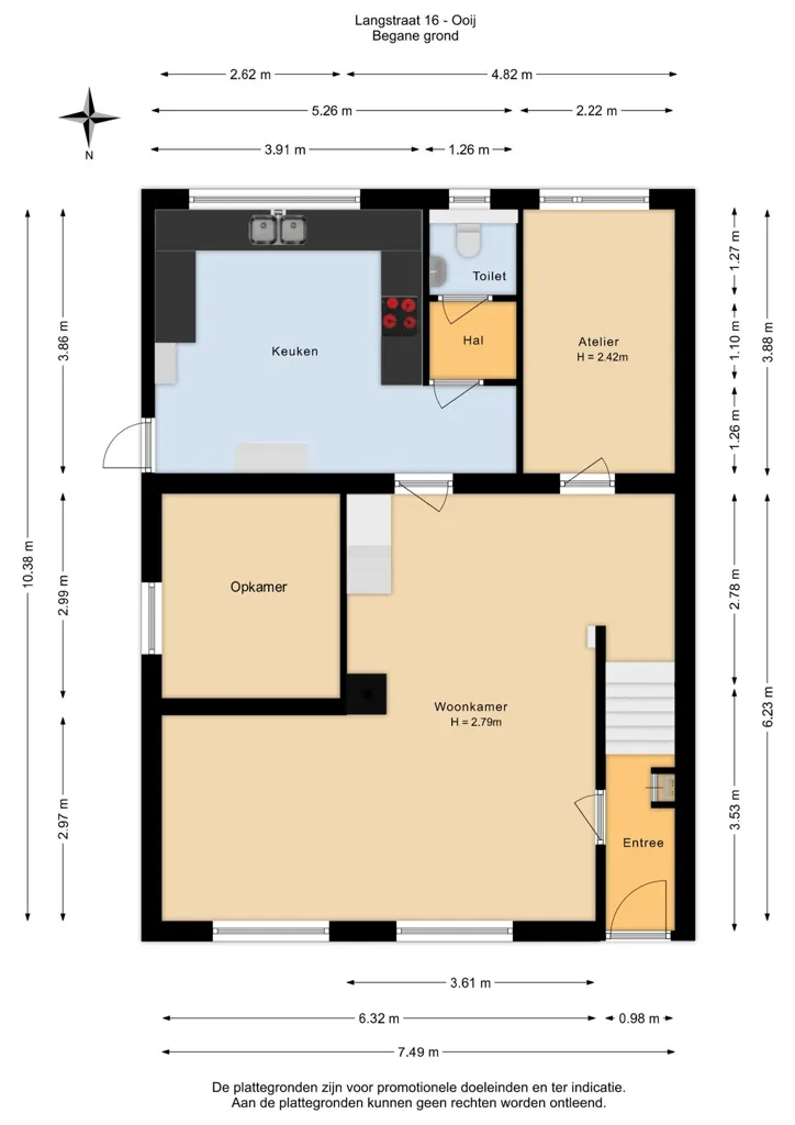 Plaan - Two-Storey House with Garden in Ooijpolder