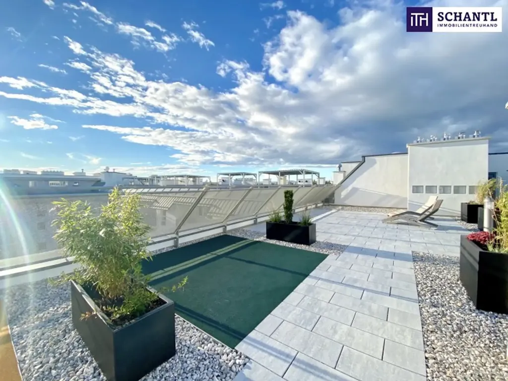 Terrasse - Two-Bedroom Apartment with Large Loggia in Schwechat