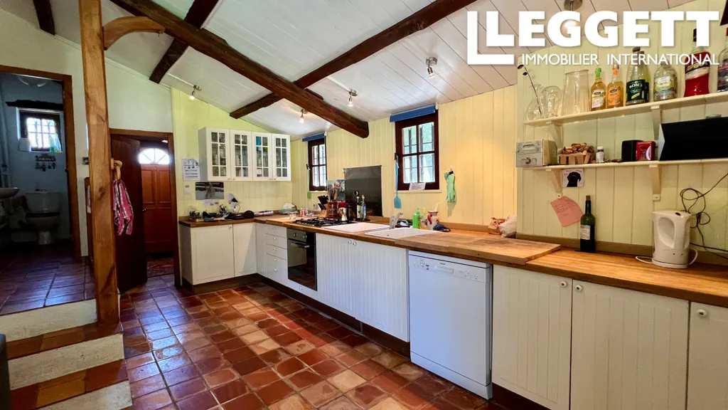 Kitchen - Stone Farmhouse with Pool in Périgord