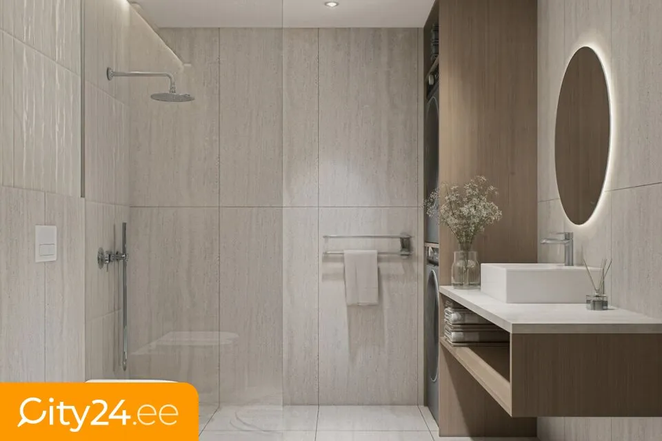 Bathrooms - 4-Bedroom Apartment with Sea View in Pirita