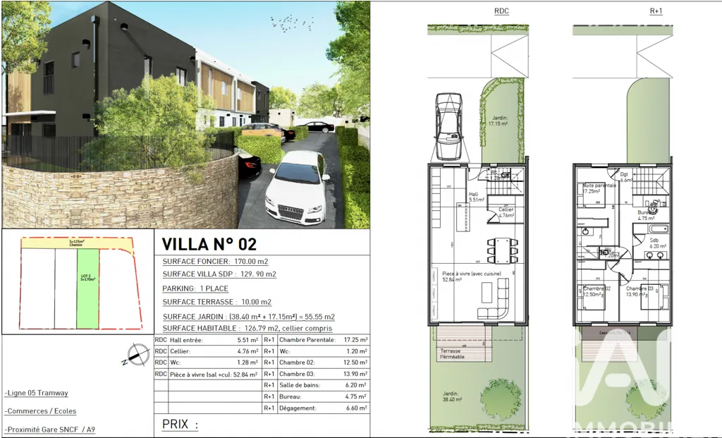 Villa with Terrace in Montpellier's Creative Quarter