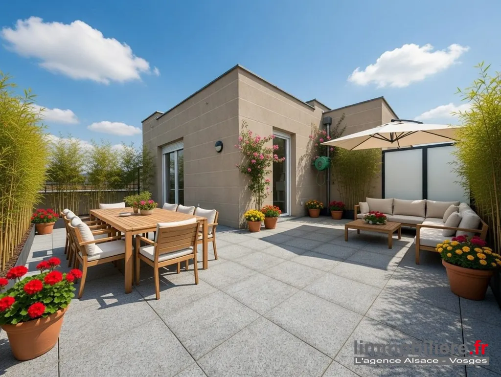 Terrasse - Appartement Récent avec Terrasse près d'Obernai