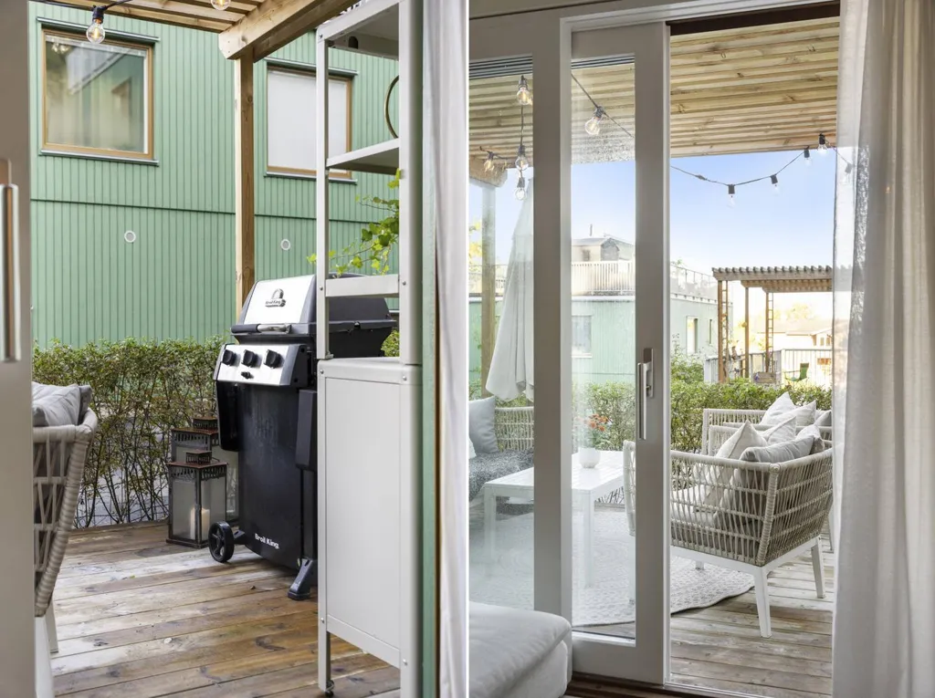 Terrasse - Apartment with Balcony in Älvsjö, Stockholm