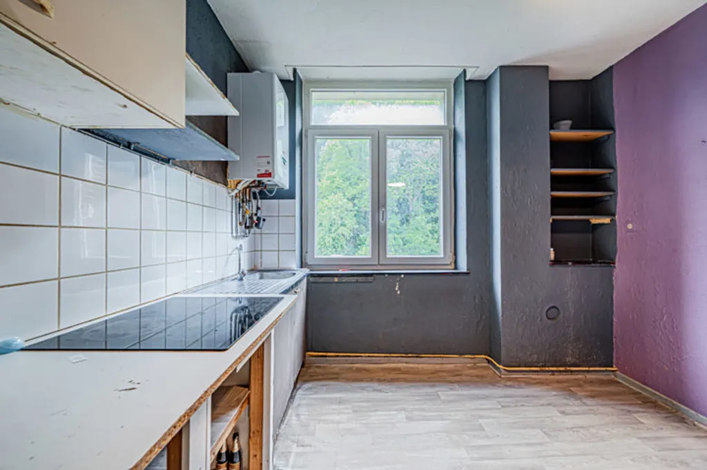Köök - 3-Bedroom Apartment with Parking in Verviers