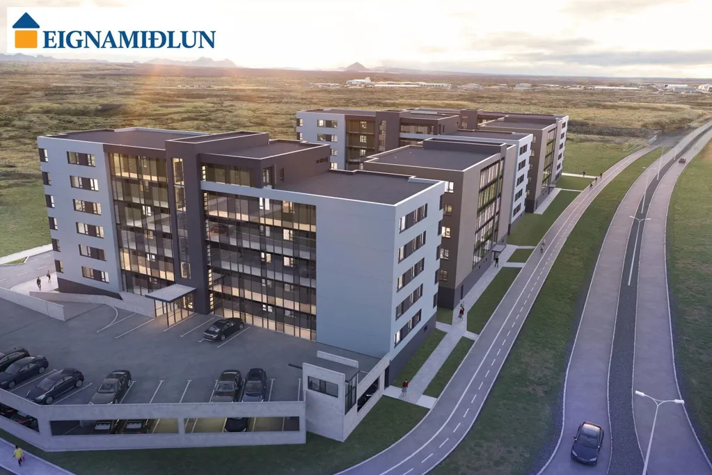 Vista aerea - Modern Apartment with Elevator in Hafnarfjörður