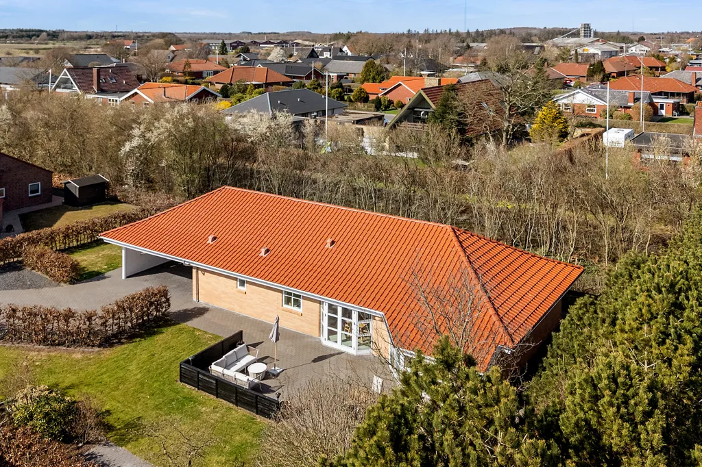 Vue aérienne - Modern Villa with South-Facing Terrace in Varde