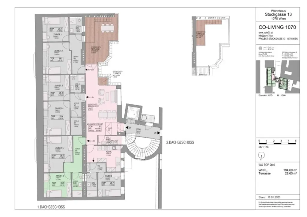 Plan - Co-Living Space with Terrace in Vienna
