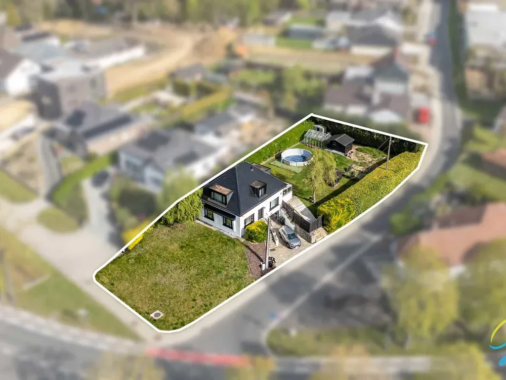 Vue aérienne - Maison rénovée avec terrasse à Geraardsbergen