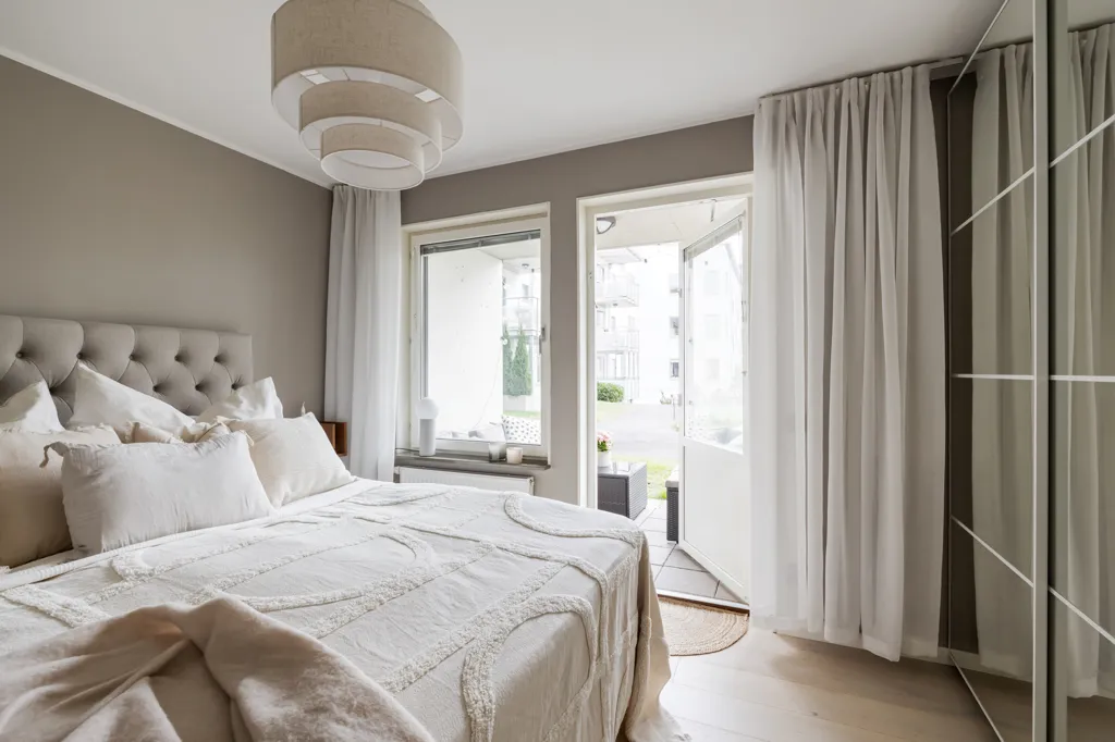 Bedrooms - Modern Flat with Private Terrace in Torpa