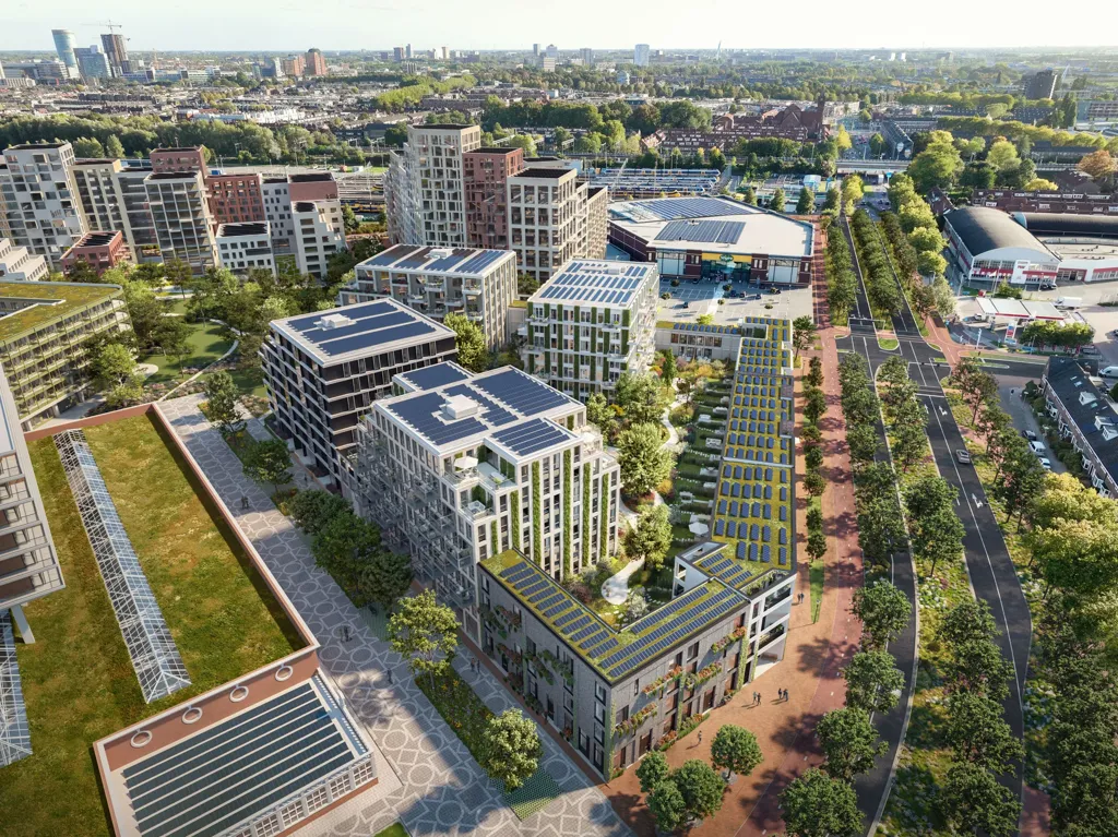 Vue aérienne - Parkview Terrace Apartment with Balcony in Utrecht