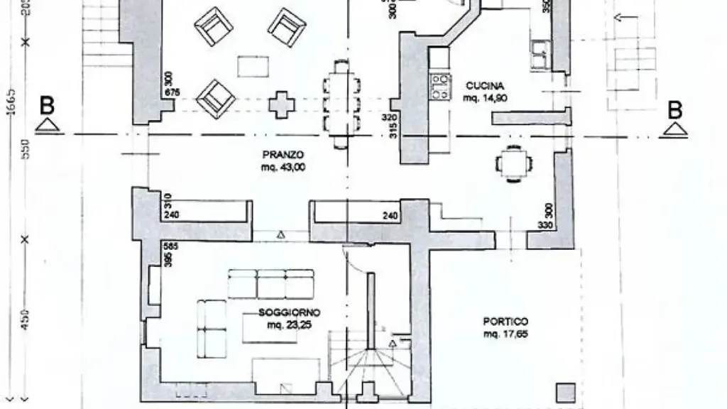 Plan - Partially Renovated Rustico with Panoramic Views near Città della Pieve