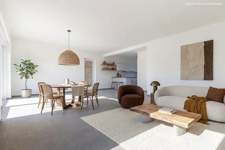 Séjour - Immeuble Neuf de 6 Appartements à Blegny