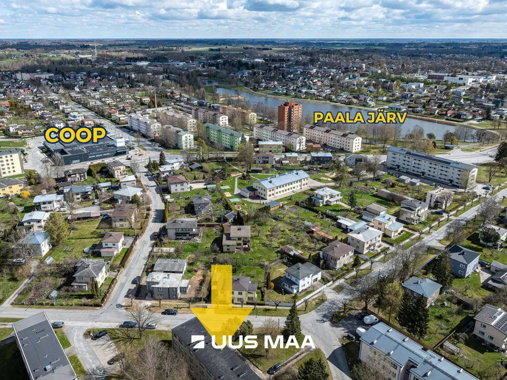 Vista aerea - Renovated Flat with Open Plan in Viljandi