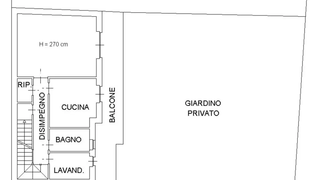 Plan - Detached House with Garden in Mondovì
