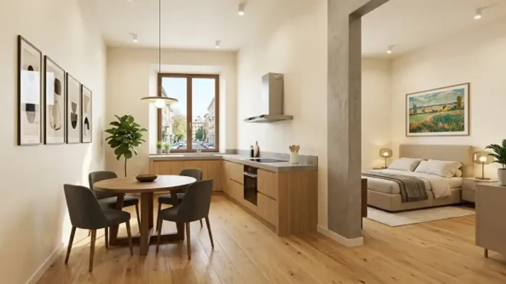 Söögituba - New Studio Flat with Private Parking in Faenza