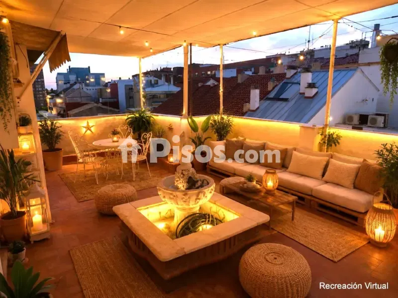 Terrasse - Loft with Terrace near Malvarrosa Beach