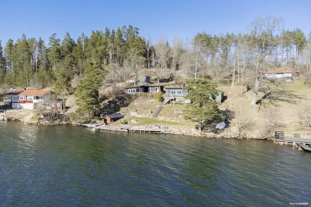 Õhuvaade - Renovated Lakeside Holiday Home in Linköping