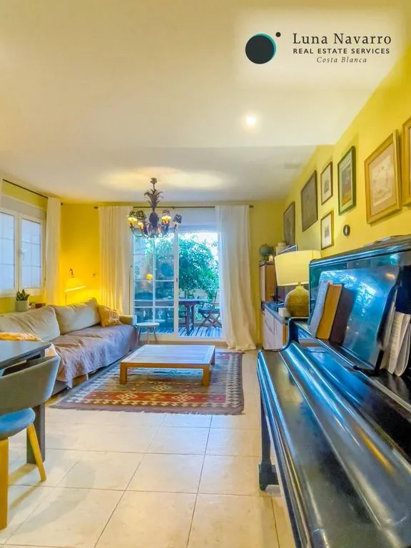 Living Room - Luxury House with Sea View in El Albir