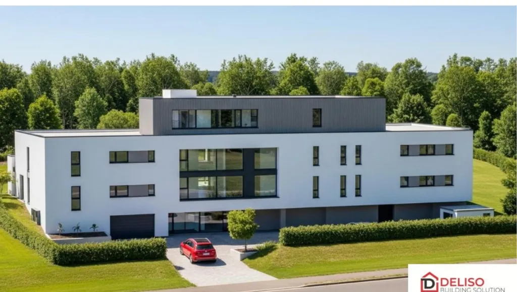 Aerial - Zero-Energy Apartment with Terrace in Butgenbach