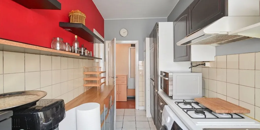 Köök - Studio with Balcony in Elsene