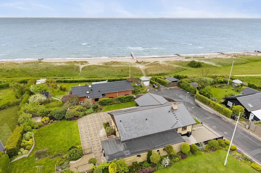 Vue aérienne - Fenced Villa with Garden in Korsør