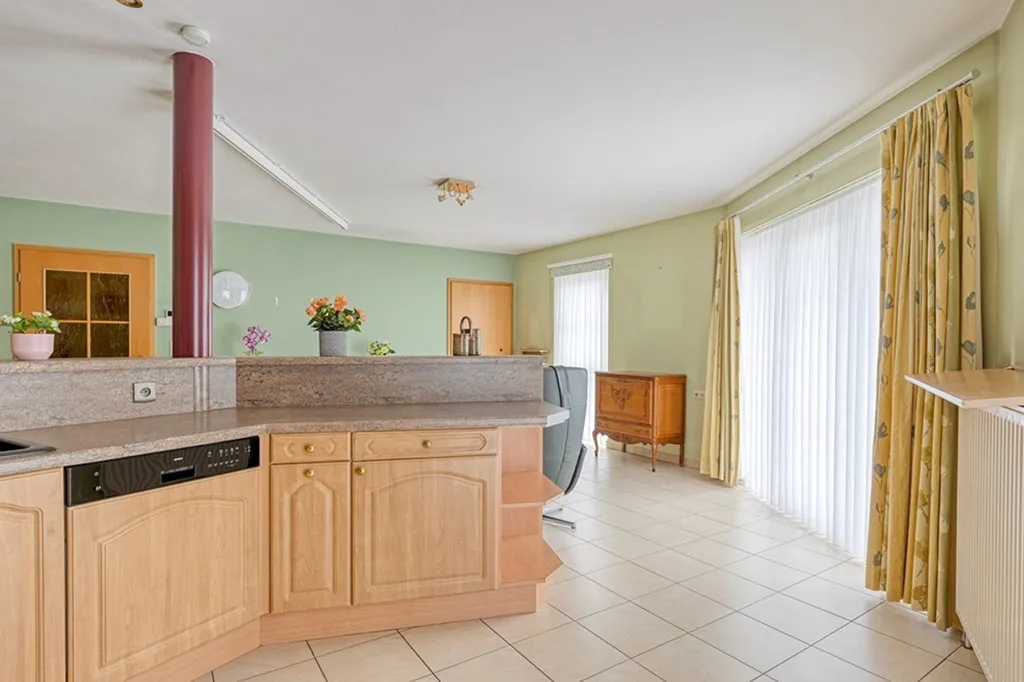 Köök - Accessible 2-Bed Apartment with Garden in Machelen