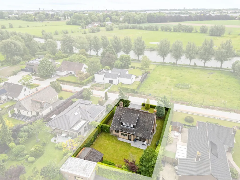 Vue aérienne - Villa à Renover près de la Leie à Bissegem
