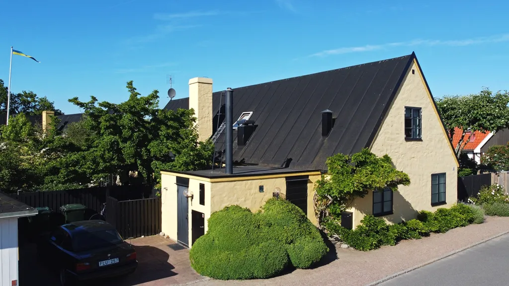 Vista aérea - Modernist Villa with Orangery in Falsterbo