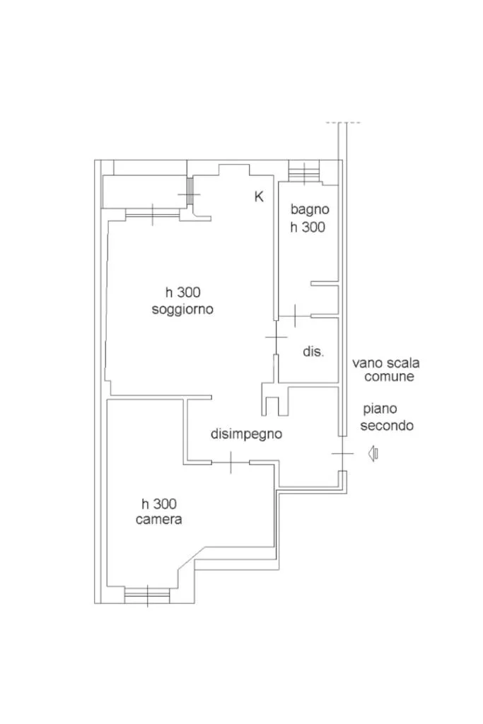 Plan - 2-Bedroom Apartment with Ascender in Milan