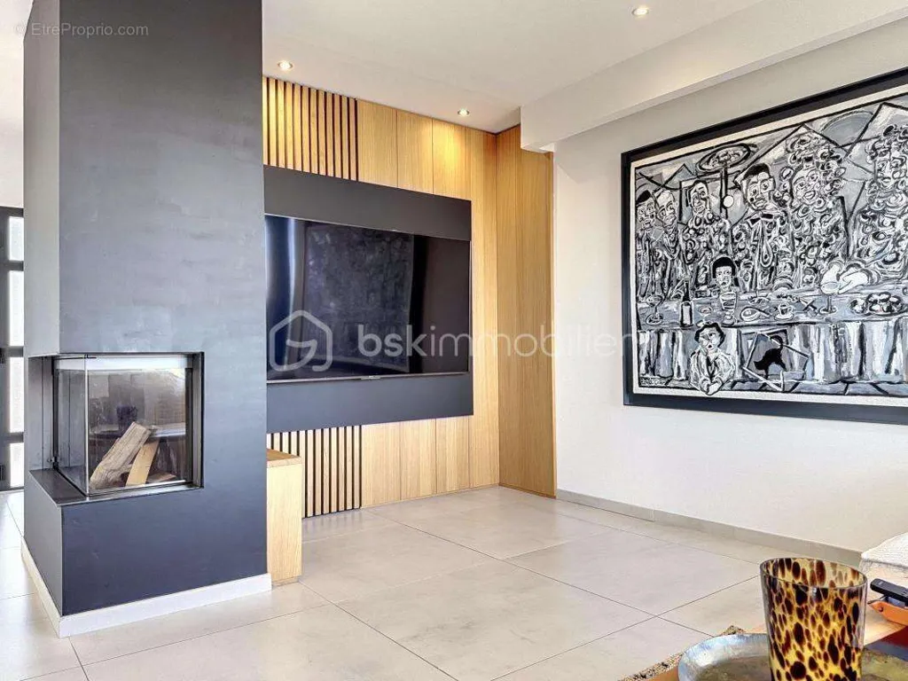 Living Room - Villa with Panoramic View on Vedène Heights