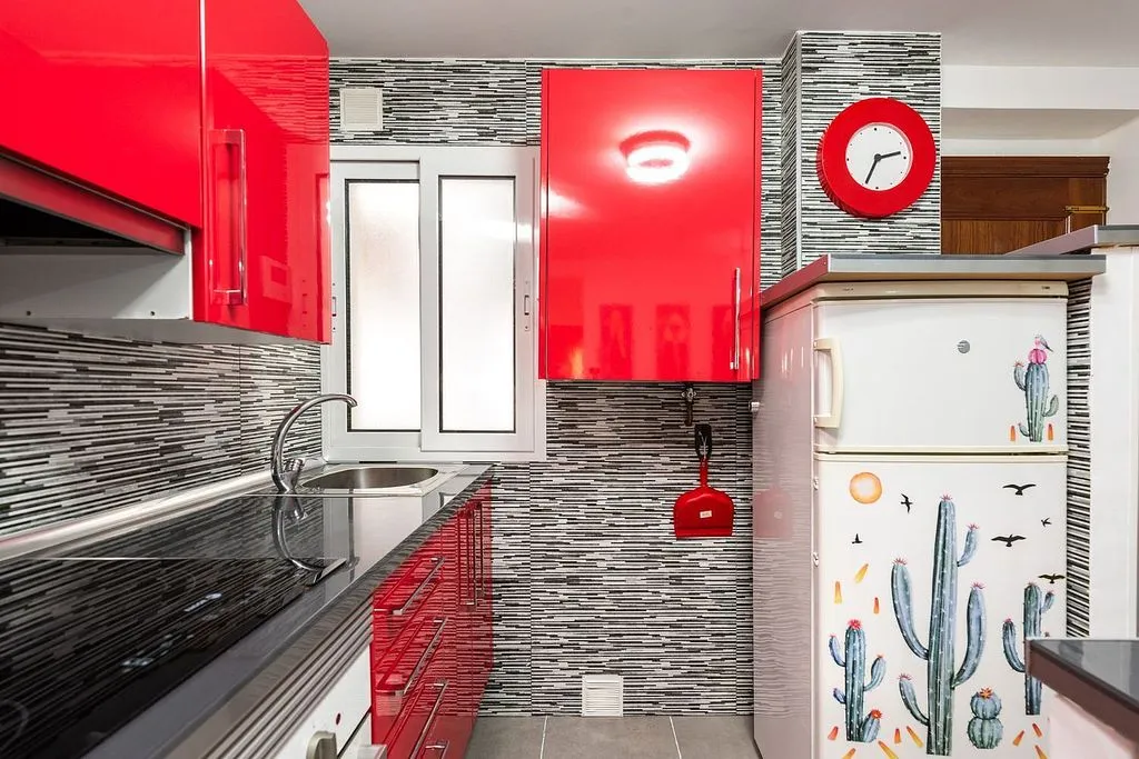 Cucina - Reformado Flat with South Orientation in Oviedo
