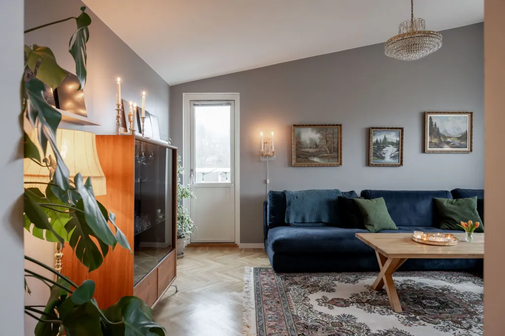 Séjour - Renovated Penthouse with Balcony in Norrmalm