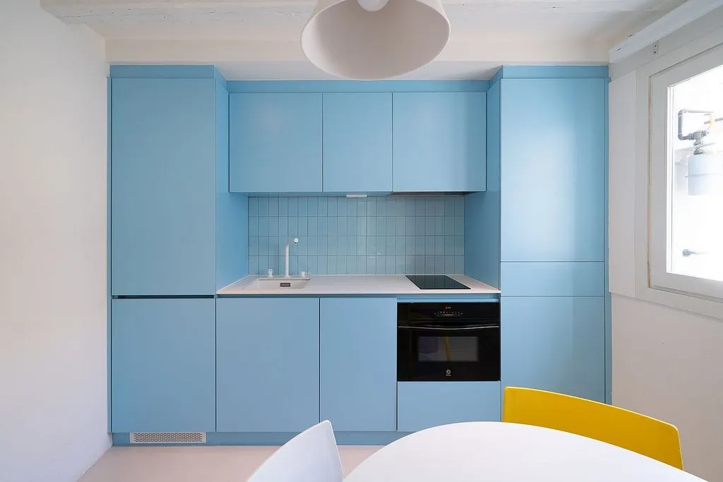 Kitchen - Furnished Flat with Historic Charm in Madrid