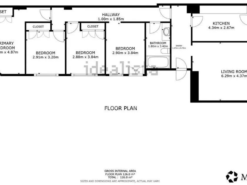 Plan - Apartment with Large Windows in Vigo