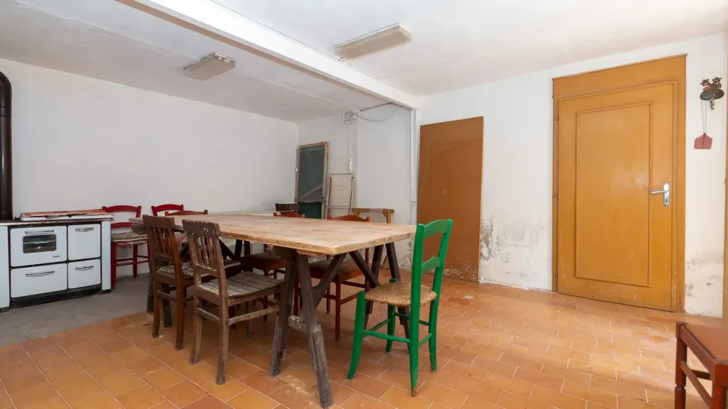 Salle à manger - Chalet with Balcony in Agliasco, Paesana