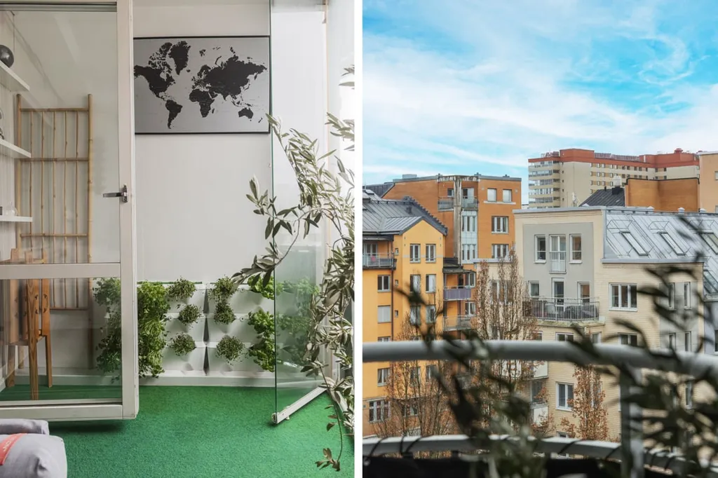 Balcon - Apartment with Two-Aspect Light on Södermalm