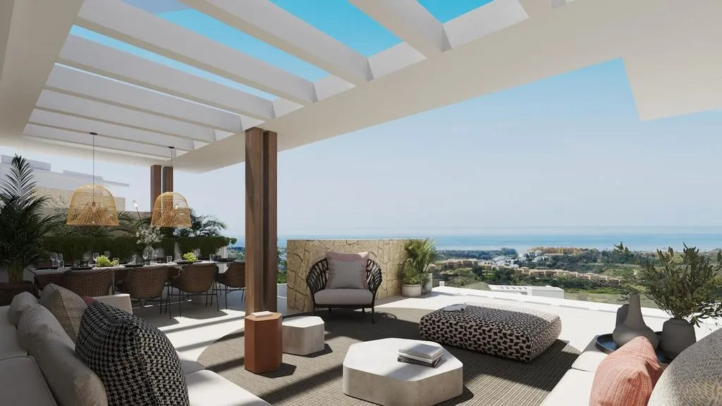 Terrasse - Off-Plan Penthouse with Sea Views in Estepona