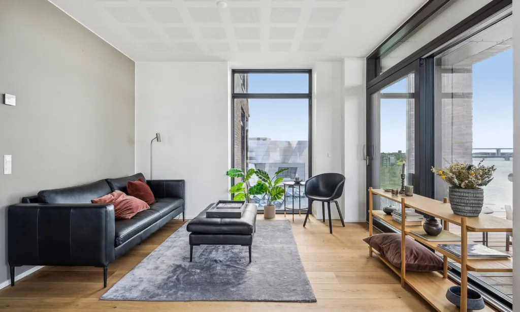Séjour - Apartment with Limfjord View in Aalborg