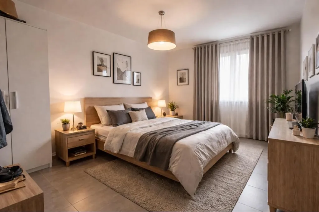 Chambres - Appartement T3 avec Grande Terrasse à Rochelle