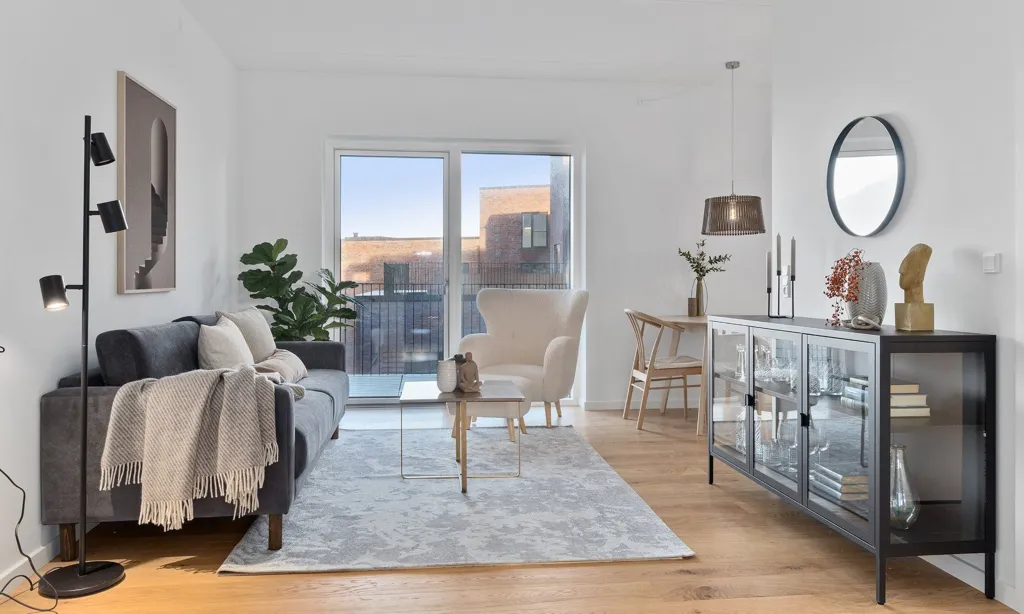 Séjour - Apartment with Balcony in Banebyen