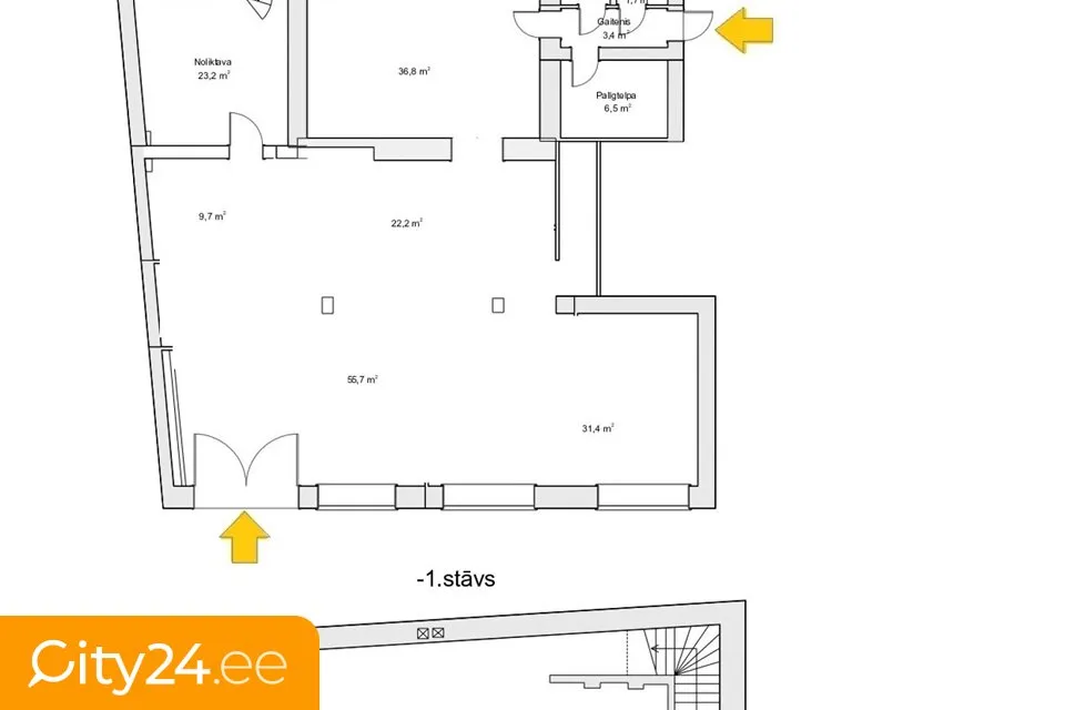 Plan - Local commercial à Rīga