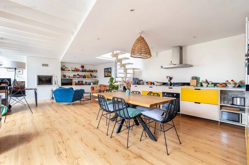 Salle à manger - Appartement Luxe avec Terrasse Sud à Bordeaux