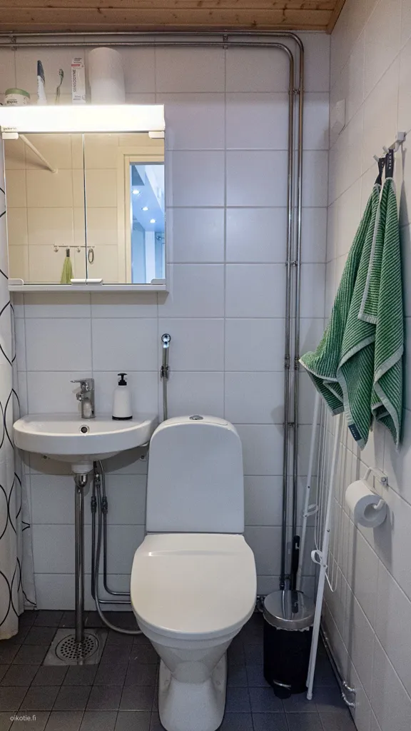 Salles de bain - Fully Renovated Studio in Jyväskylä Centre