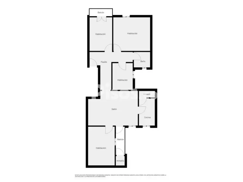 Plan - Apartment with Balcony in Gandía Centre