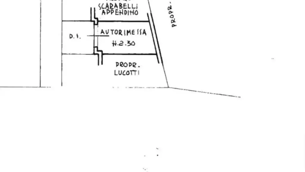 Planimetria - Appartamento con balcone in centro a Voghera