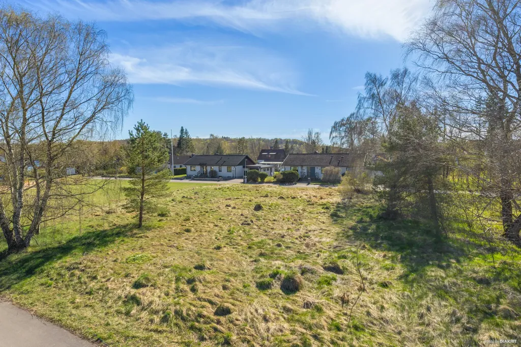 Aerial - Plot with Lake Access in Åsljunga, Skåne